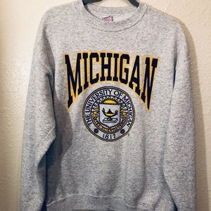 Vintage University of Michigan Crewneck Sweatshirt
